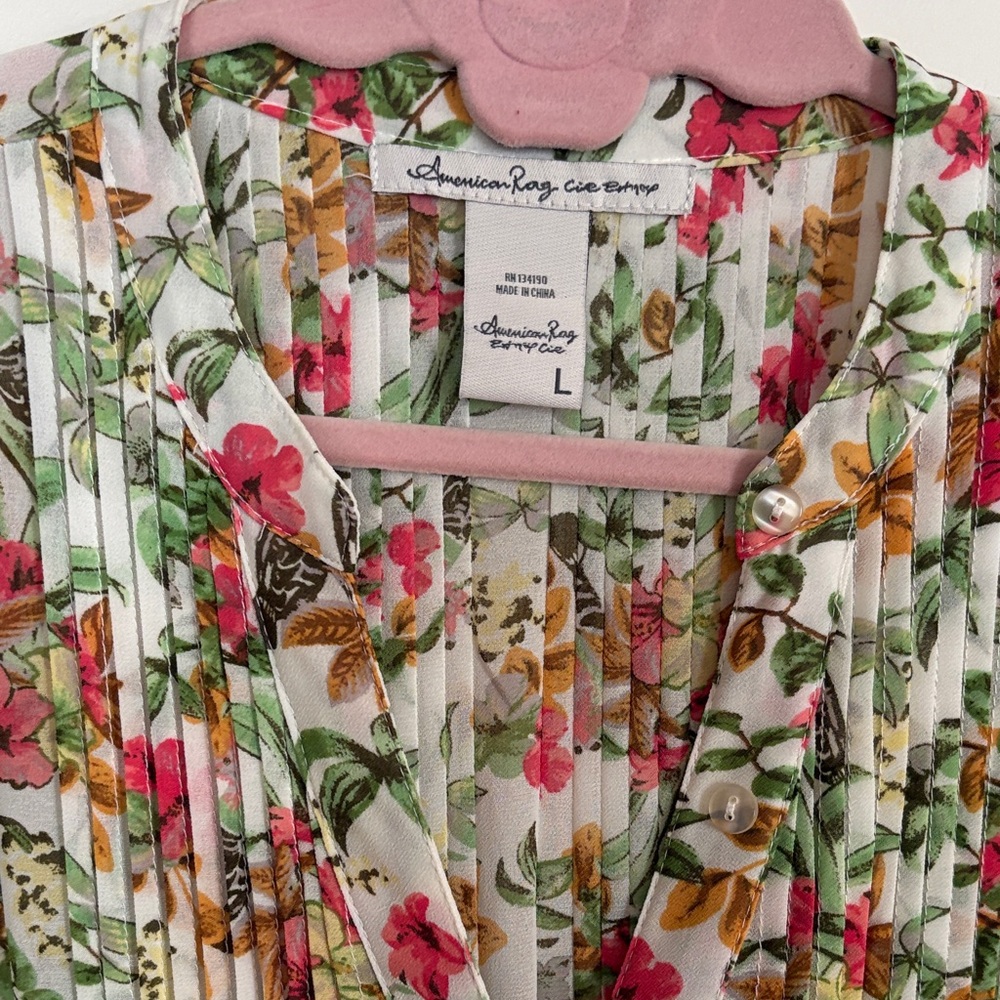 American Rag Multicolor Floral Long Sleeve Dress